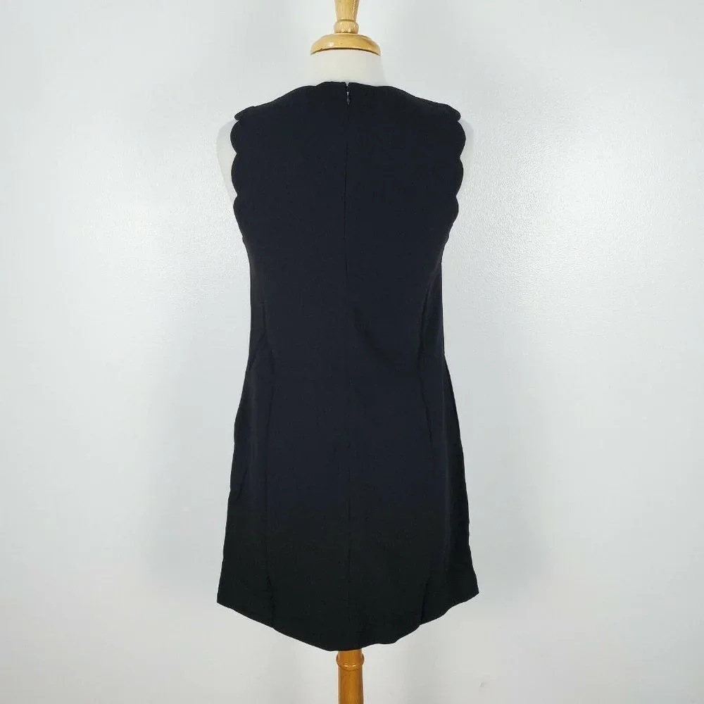 NWT Foxiedox Anthropology Black Scalloped Dress - Picture 6 of 12